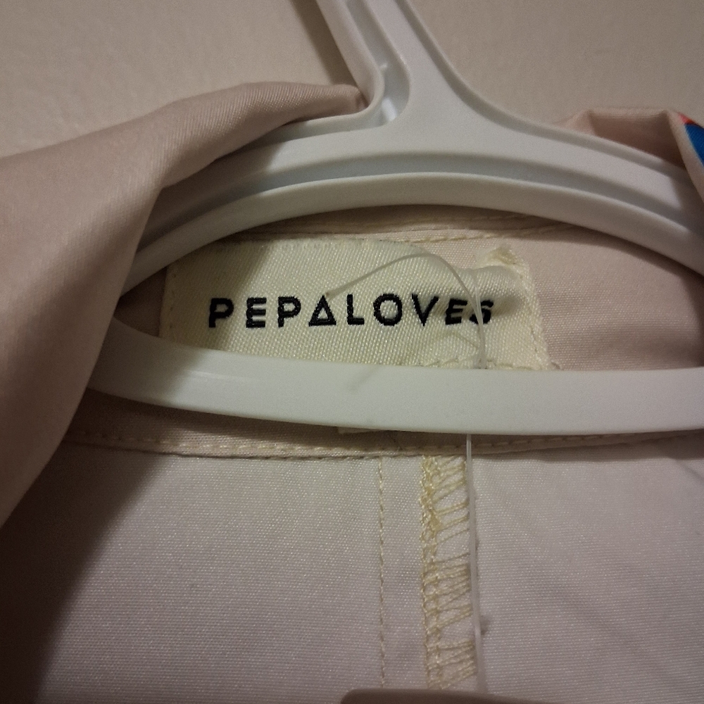 PEPALOVES Sunshine Print Trenchcoat Medium w/tag - Picture 4 of 9